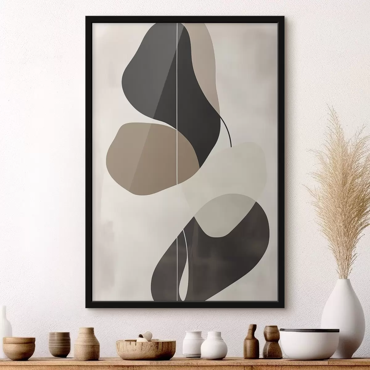 Poster Plovoucí abstraktní tvary f45995