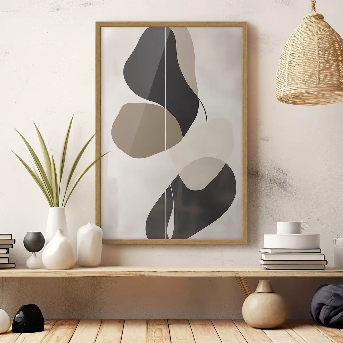 Poster Plovoucí abstraktní tvary f45995
