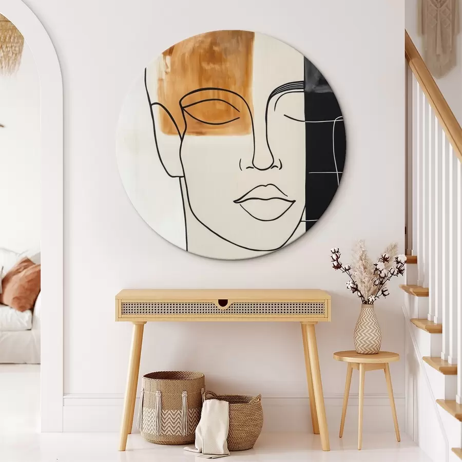 Obraz Minimalistický abstraktní portrét Č. r45986