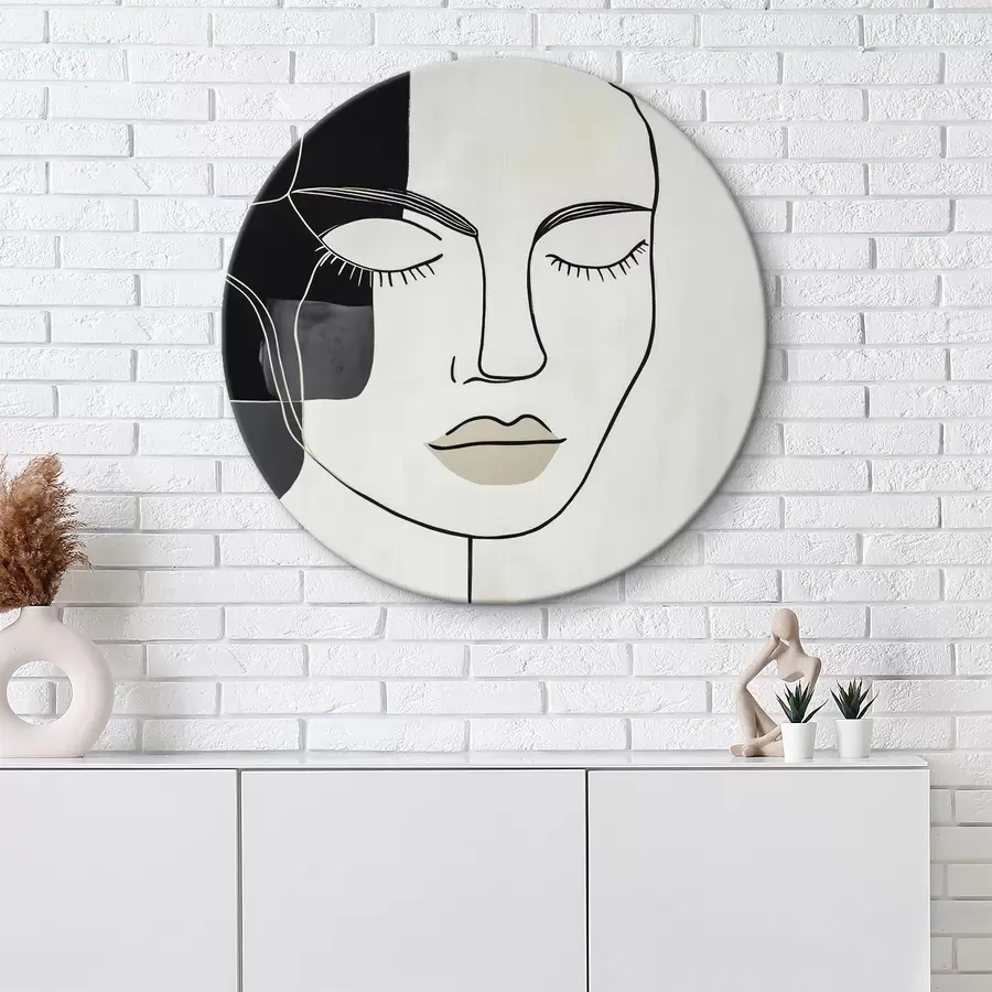 Obraz Minimalistický abstraktní portrét Č. r45987