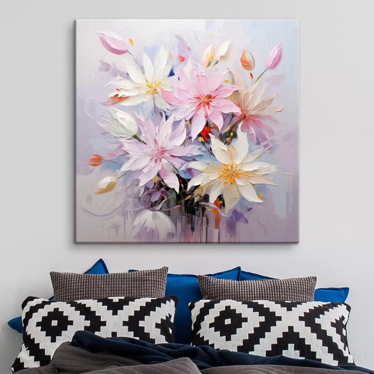 Obraz Květinová kytice v olejomalířském stylu Č. s45738