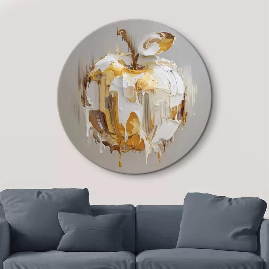 Obraz Jablko s efektem roztavené barvy Č. r45862