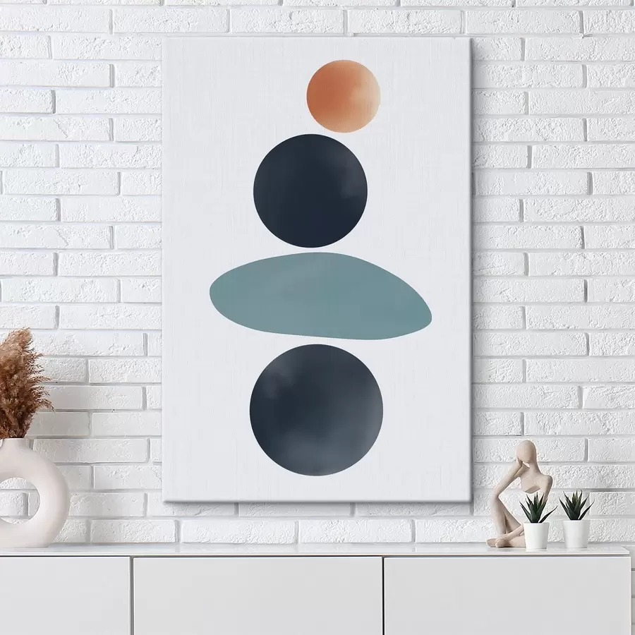 Obraz Abstraktní zaoblené skvrny Č. s46061