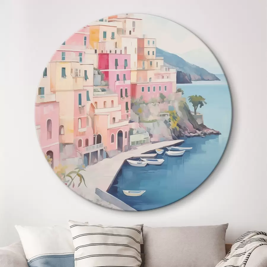 Obraz Domy u mořské zátoky Č. r46066