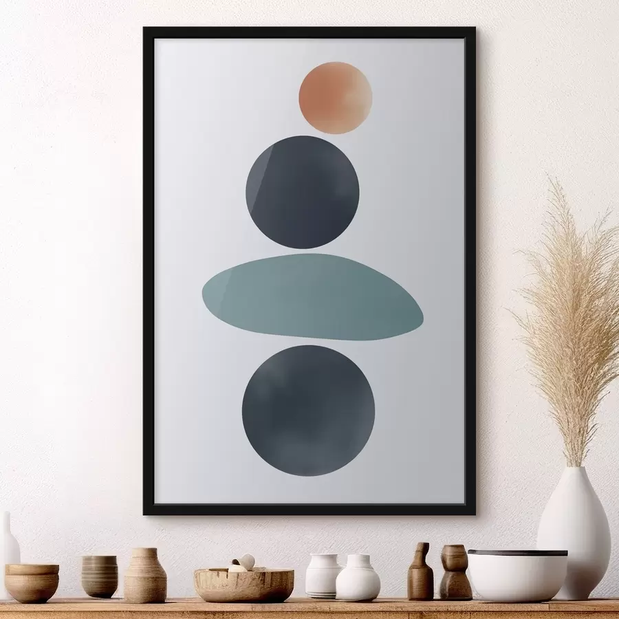 Fototapet Abstraktní zaoblené skvrny f46061