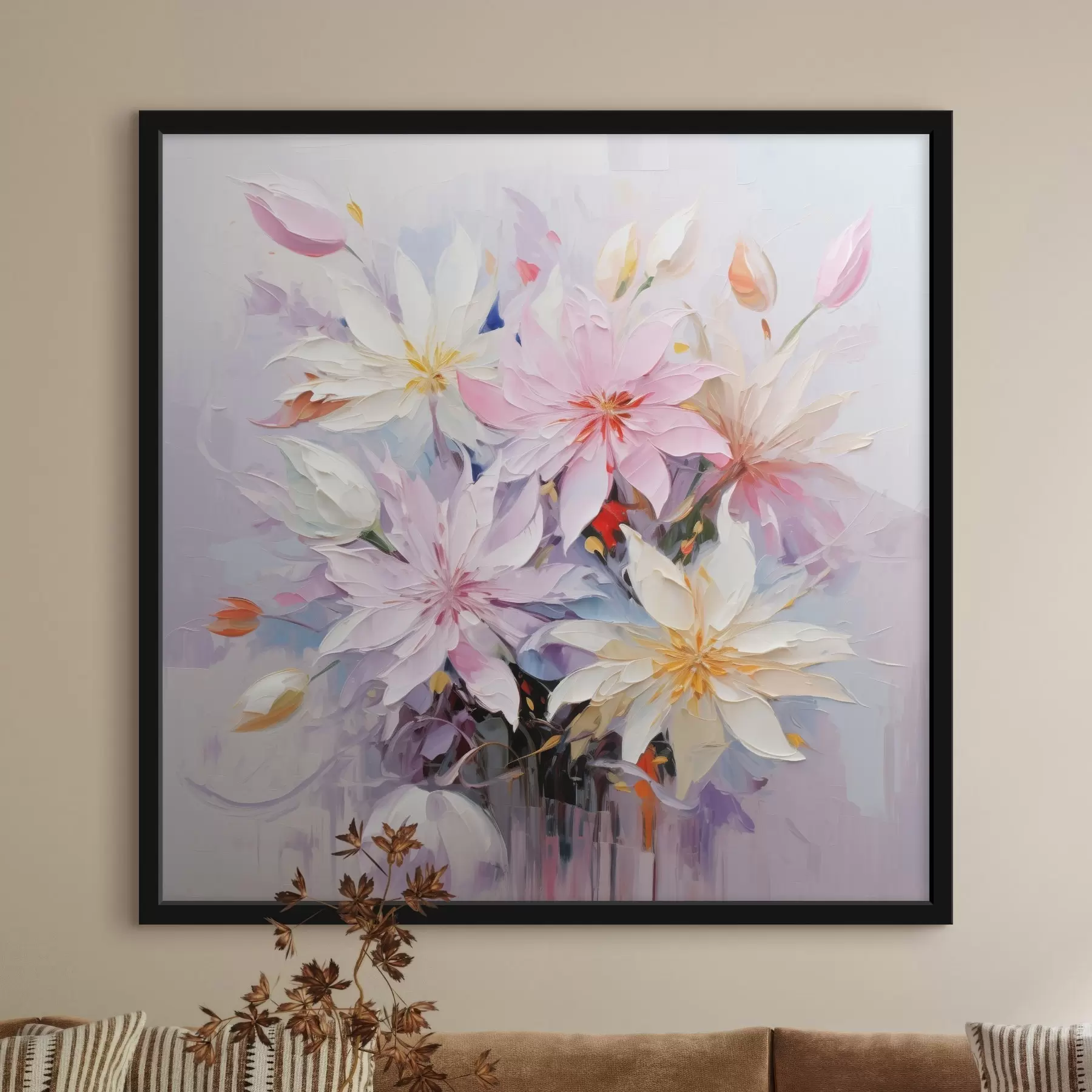 Fototapet Květinová kytice v olejomalířském stylu f45738