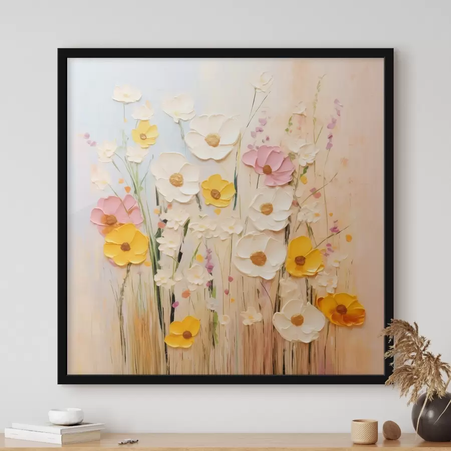 Fototapet Jarní abstrakce s prvky malby f45740