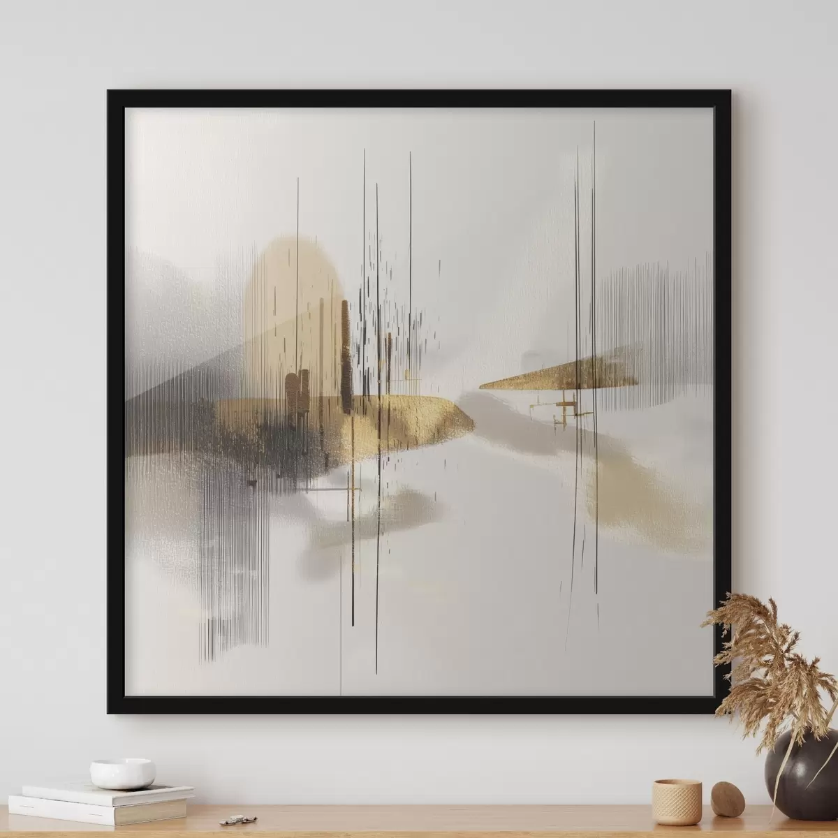 Poster Klidné pobřeží v minimalistickém grafickém stylu f45849