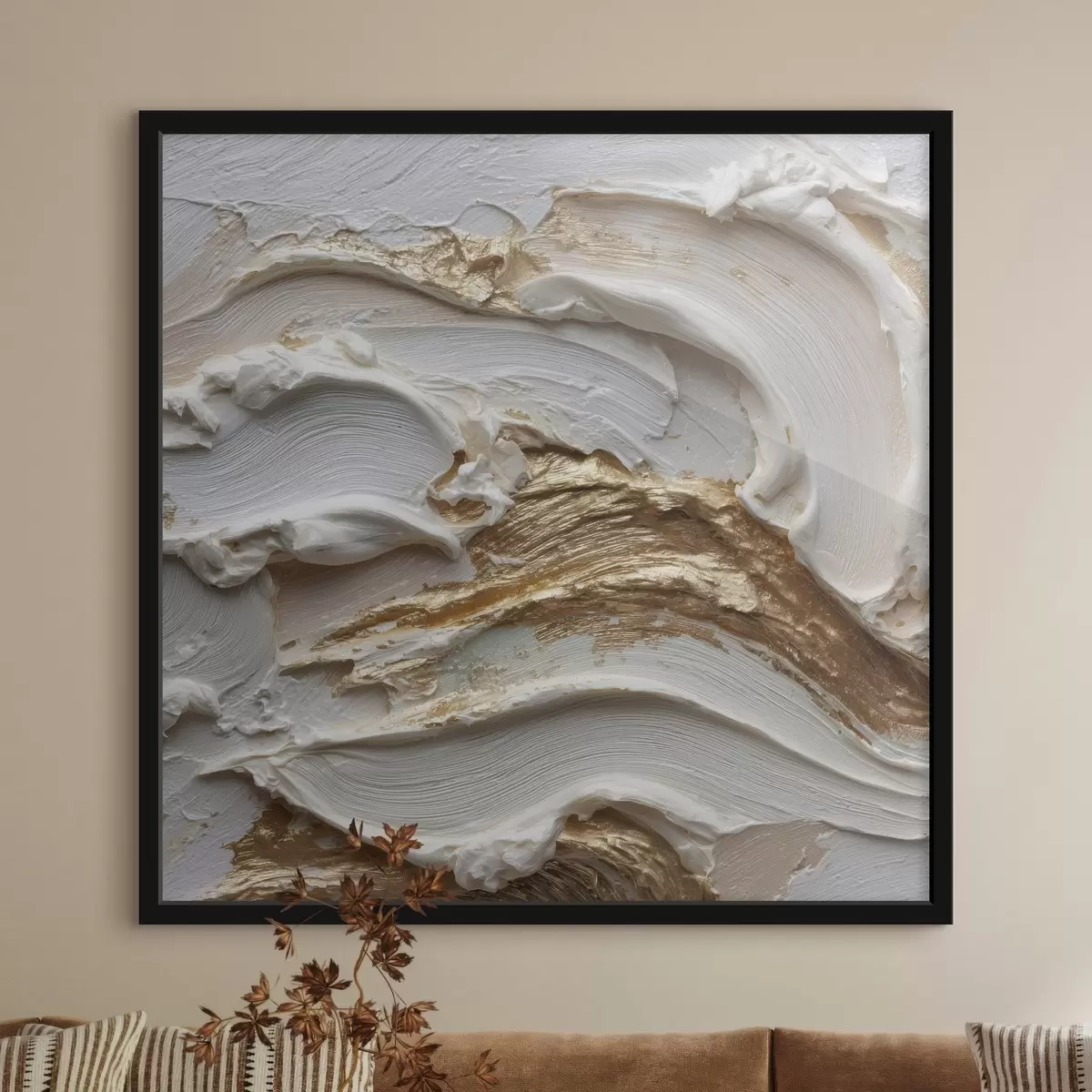 Poster Vlna formy ve stylu volumetrické abstrakce f45853