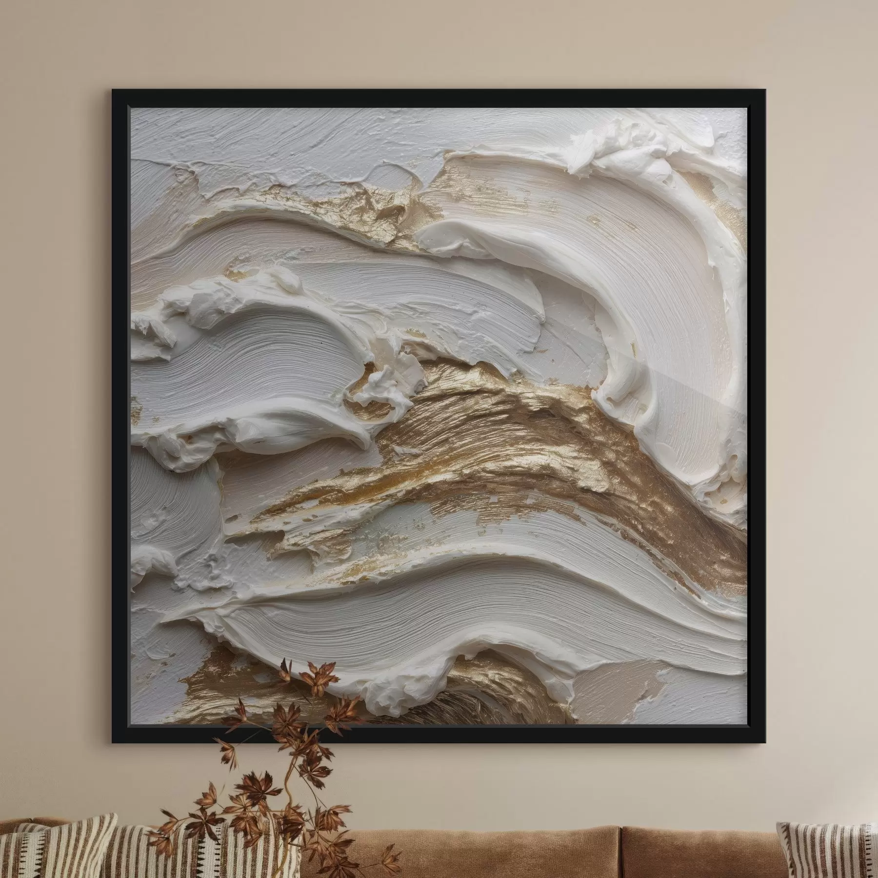 Fototapet Vlna formy ve stylu volumetrické abstrakce f45853