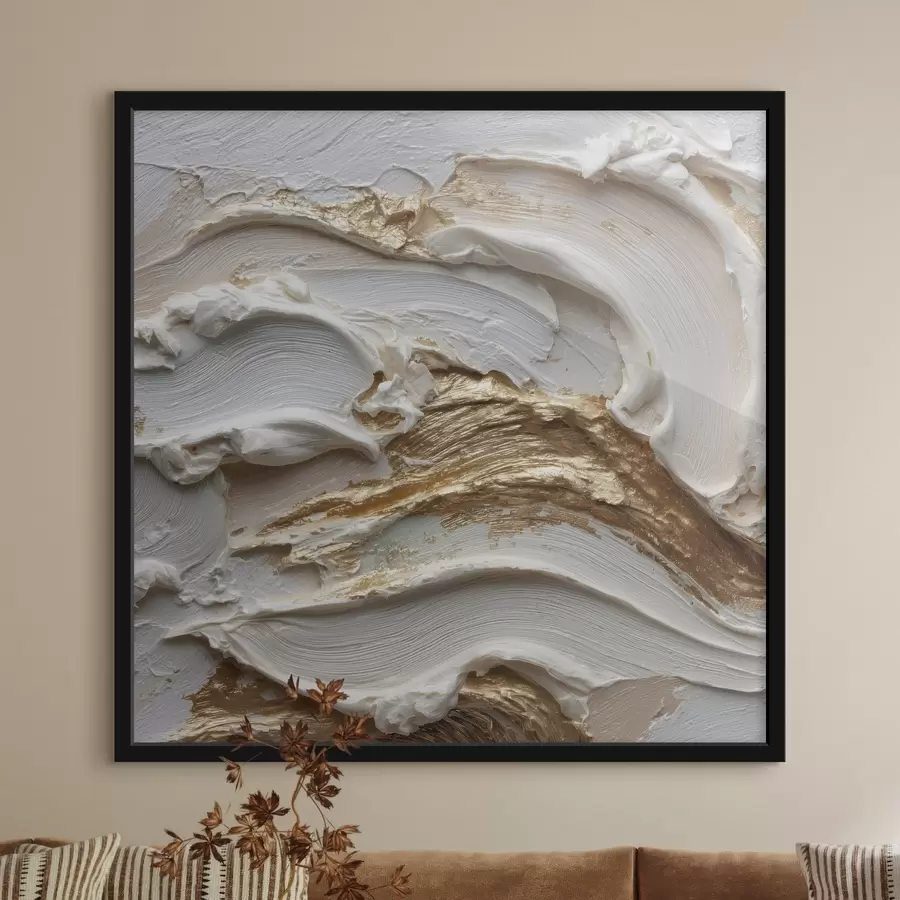 Fototapet Vlna formy ve stylu volumetrické abstrakce f45853