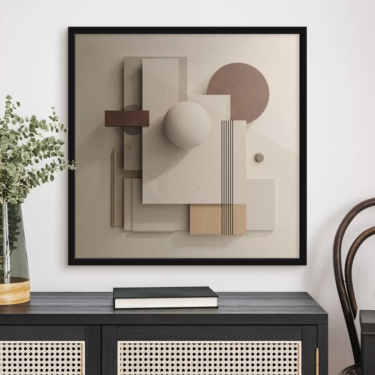 Poster Geometrie klidu v moderním minimalistickém stylu f45856