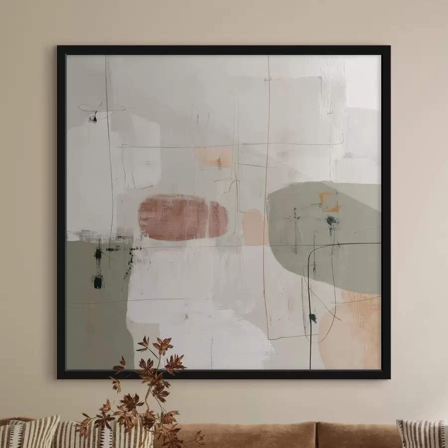 Fototapet Abstraktní kompozice v pastelových tónech f45859