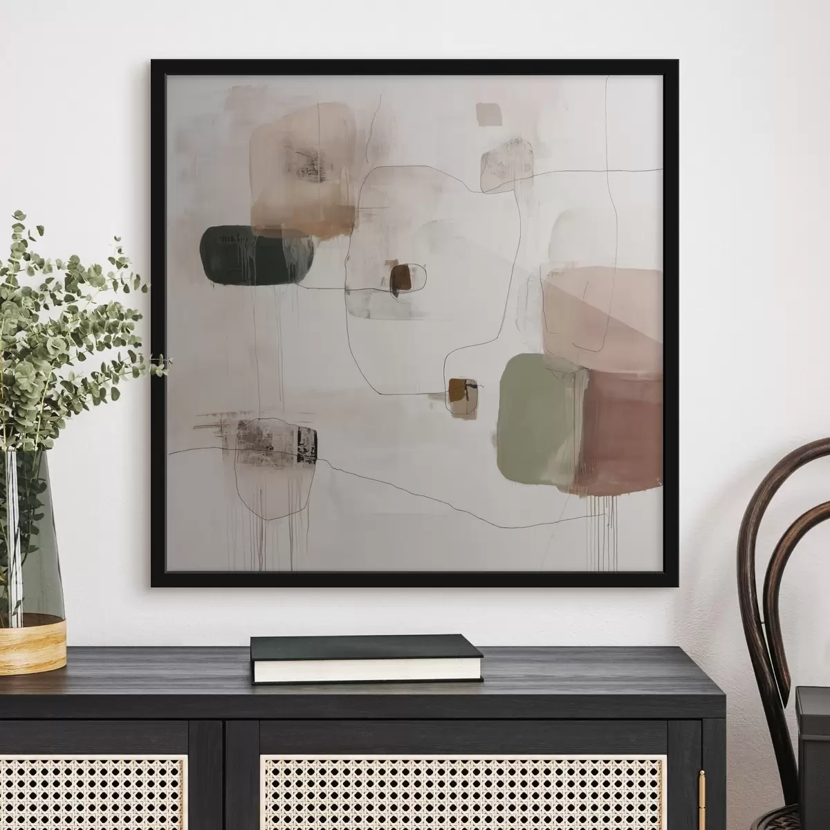 Poster Abstraktní minimalismus v teplých odstínech f45860
