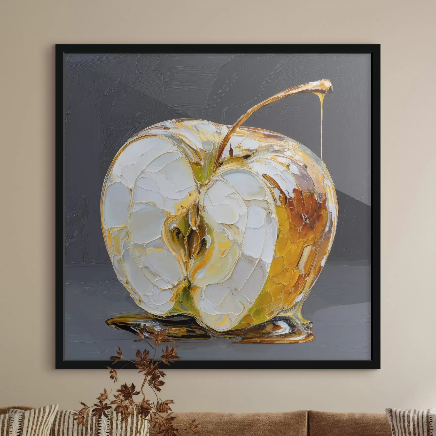 Fototapet Sladké jablko v malířském stylu f45861