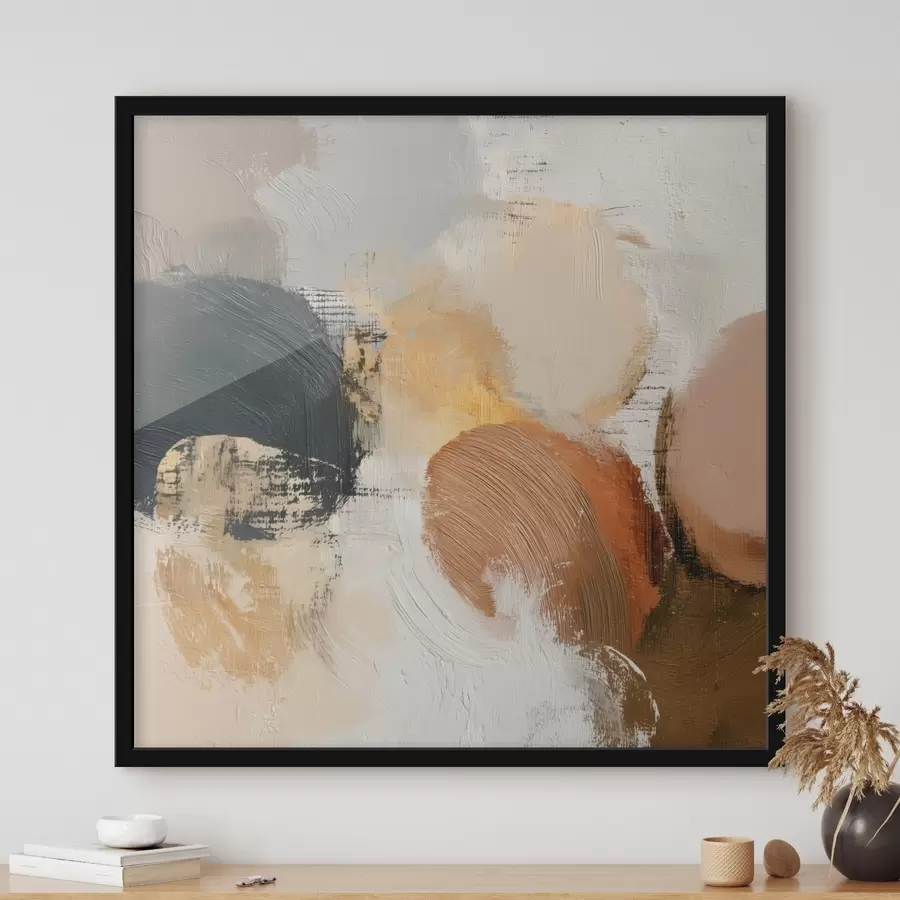 Fototapet Texturovaná abstrakce v béžových a šedých tónech f45863