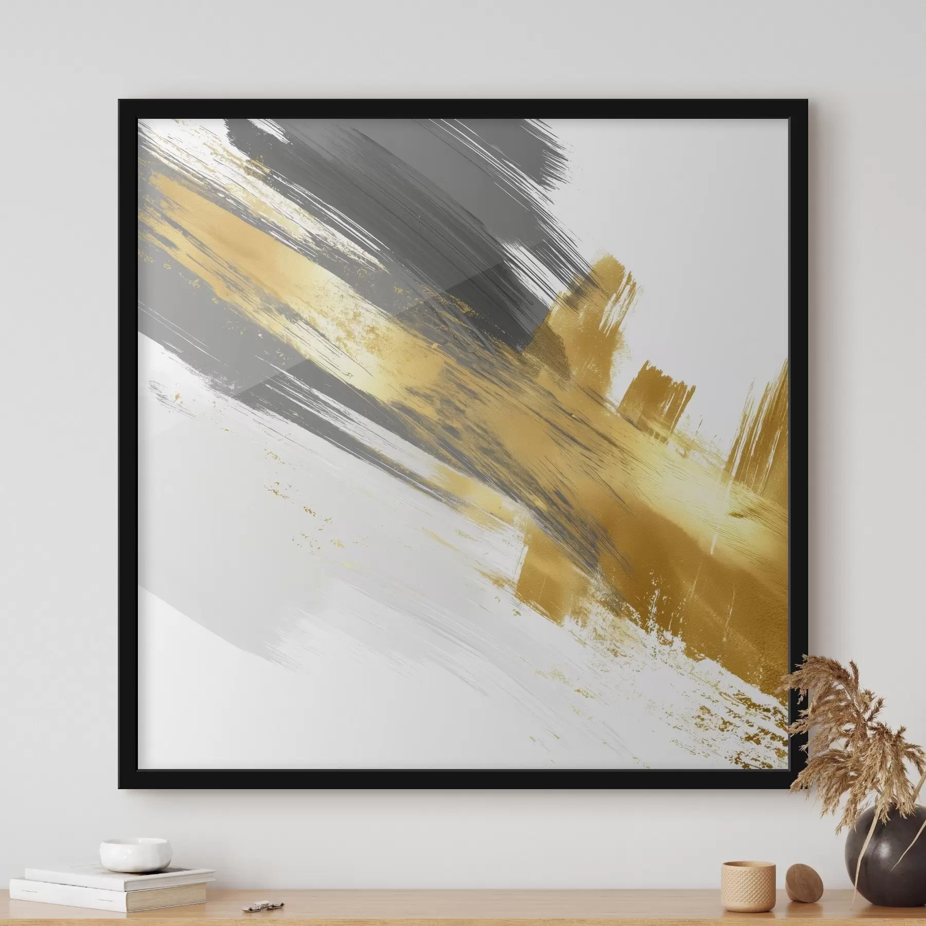 Fototapet Moderní umění s prvky rychlých tahů štětcem f45865