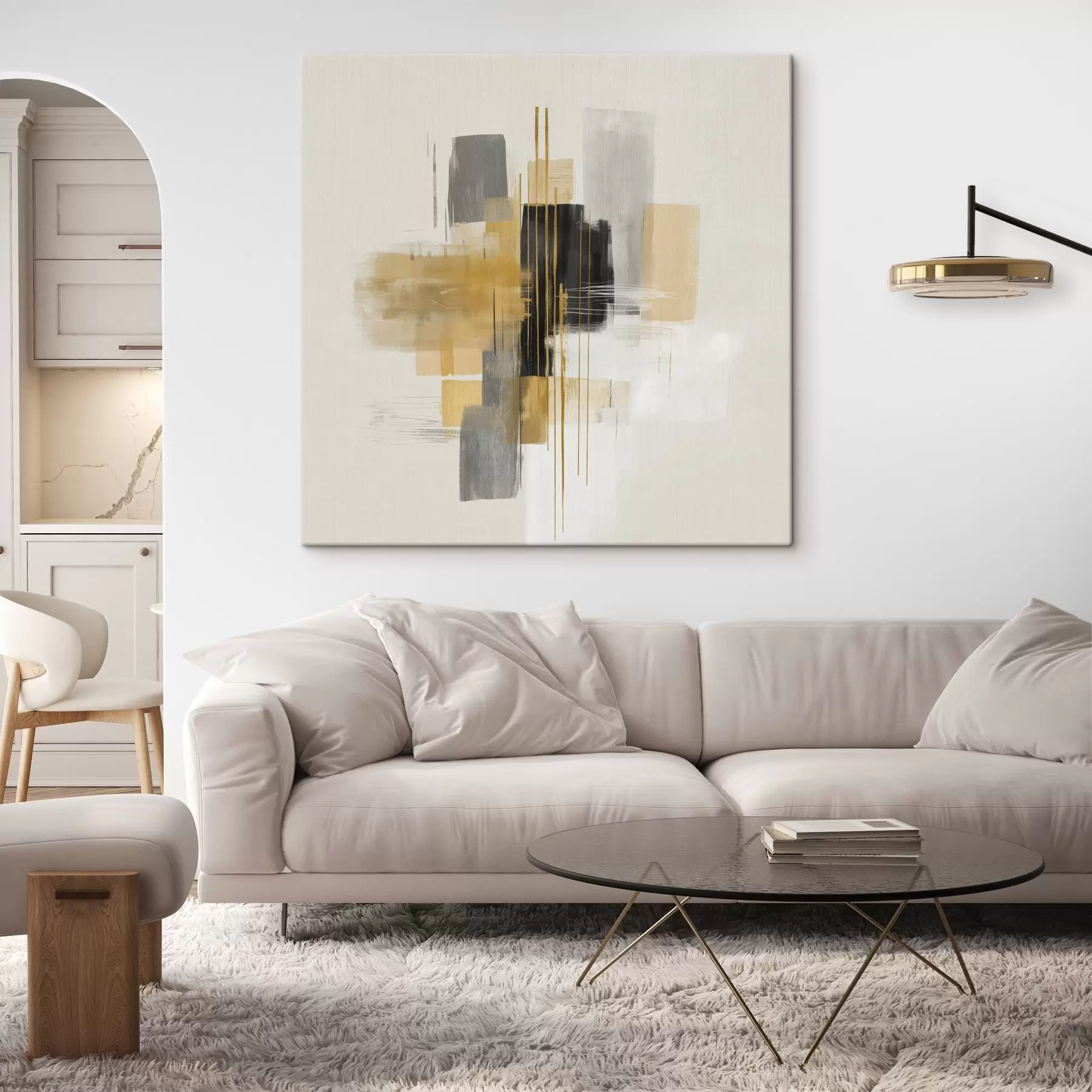 Obraz Vertikály prostoru ve stylu grafické abstrakce Č. s45850