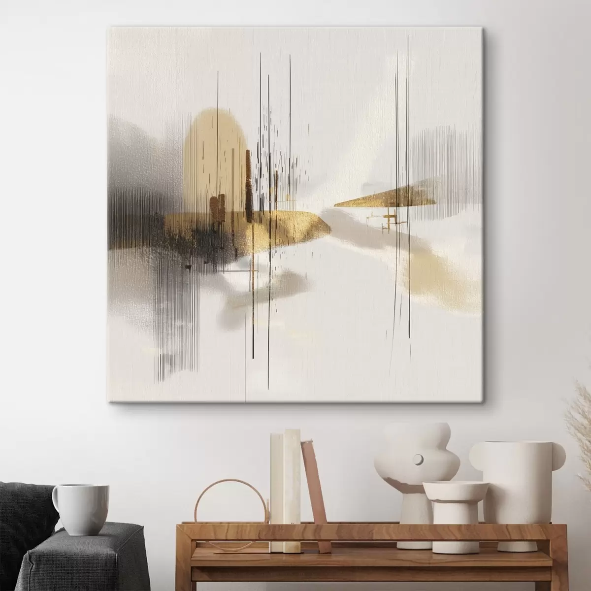 Obraz Klidné pobřeží v minimalistickém grafickém stylu Č. s45849