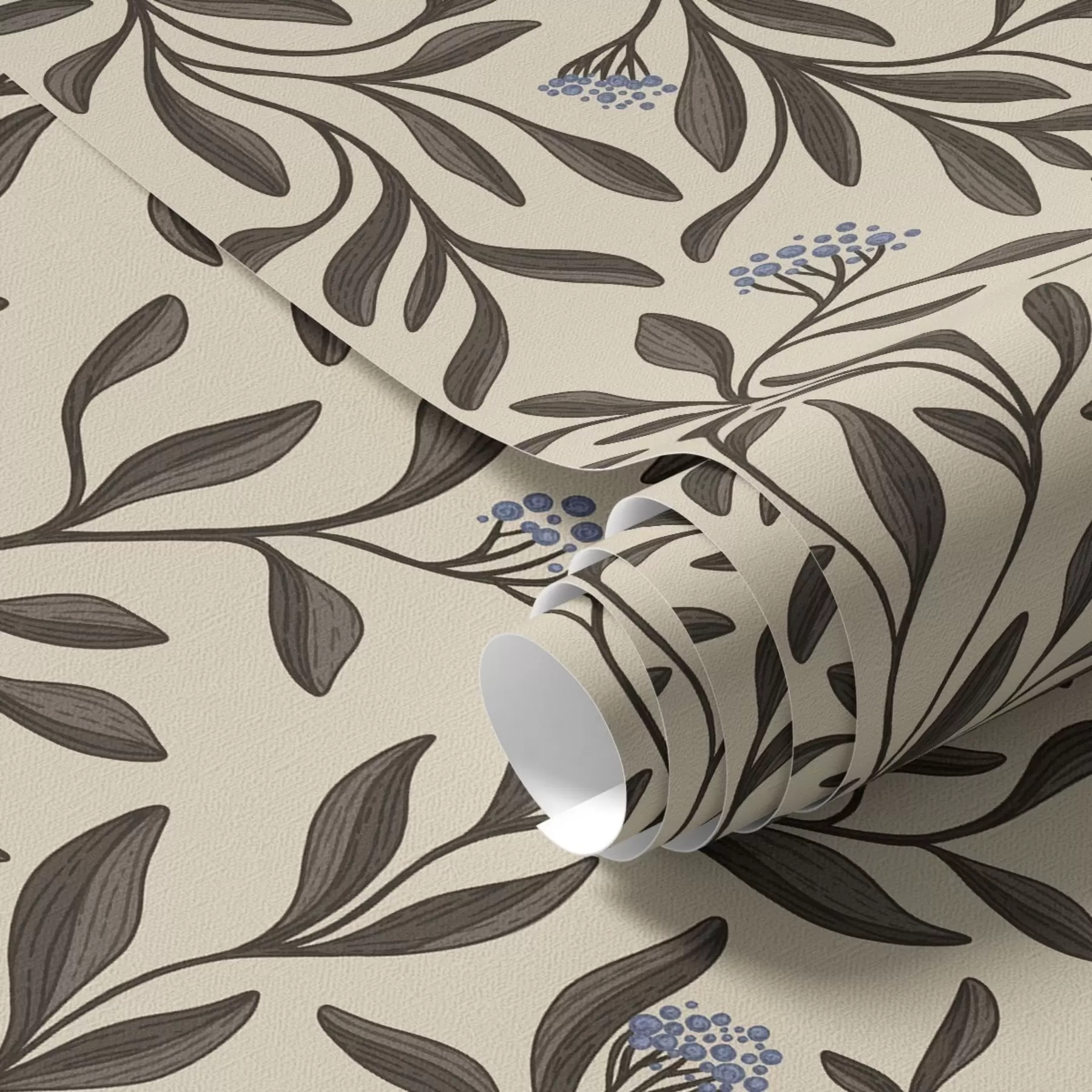 Fototapet Čokoládové větvičky s modrými bobulemi na teplém pozadí a00615