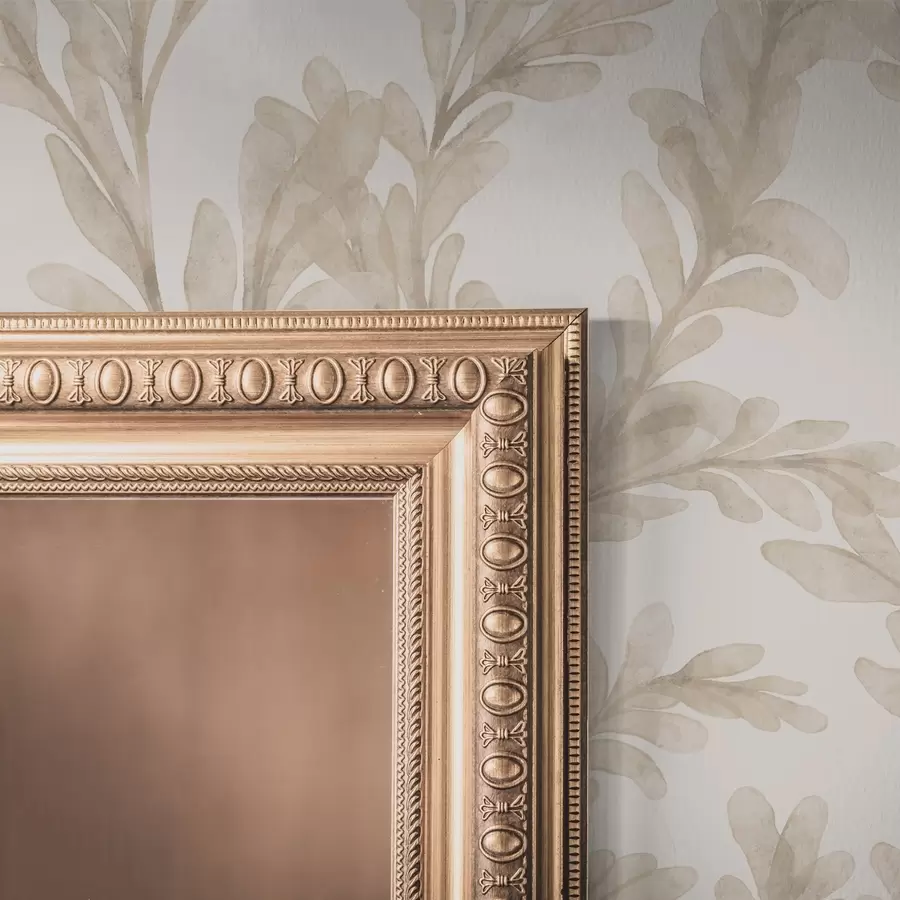 Fototapet Akvarelové béžové větve, jemný botanický motiv a00617