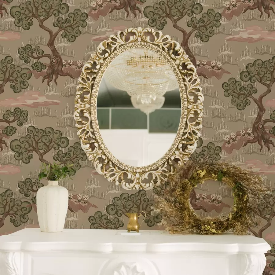 Fototapet Východní krajina s fantaskními stromy na písčité pozadí a00715