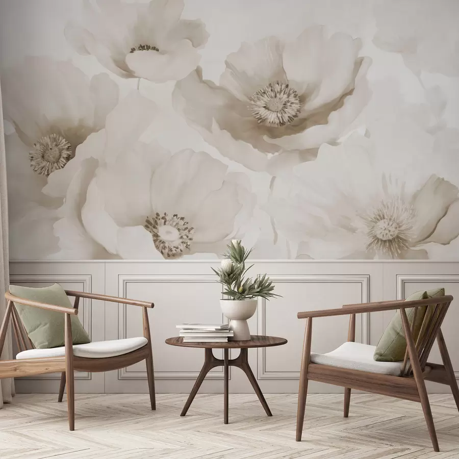 Fototapet Mák  odstíny béžové w04656v1