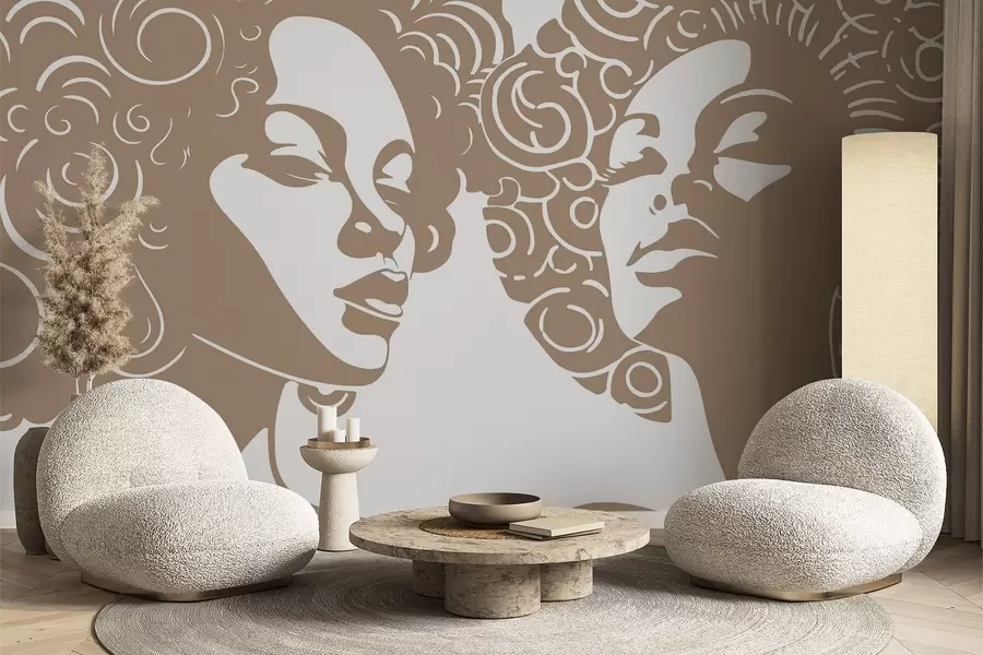 Fototapet Dvě dívky w04688