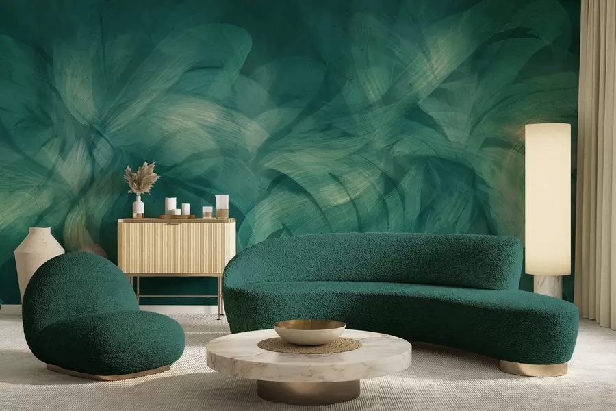 Fototapet Abstraktní vlny na betonové zdi w04668