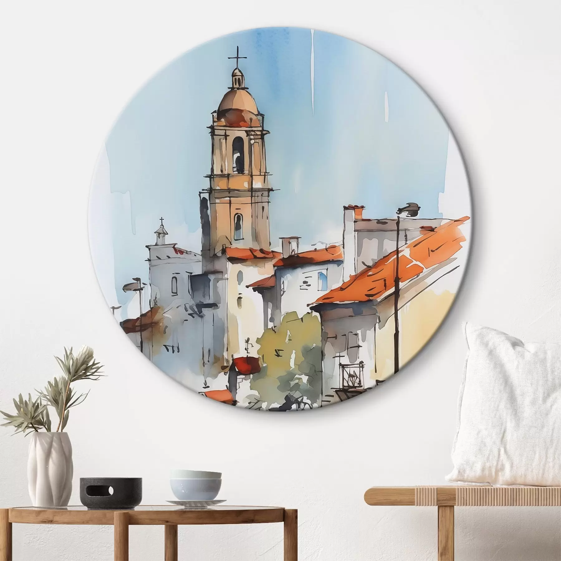 Obraz Akvarelová imitace městské krajiny Č. r46120