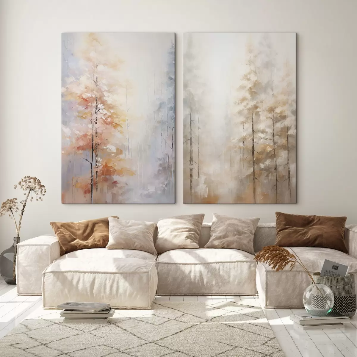 Obraz Podzimní les imitace malba Č. m00833