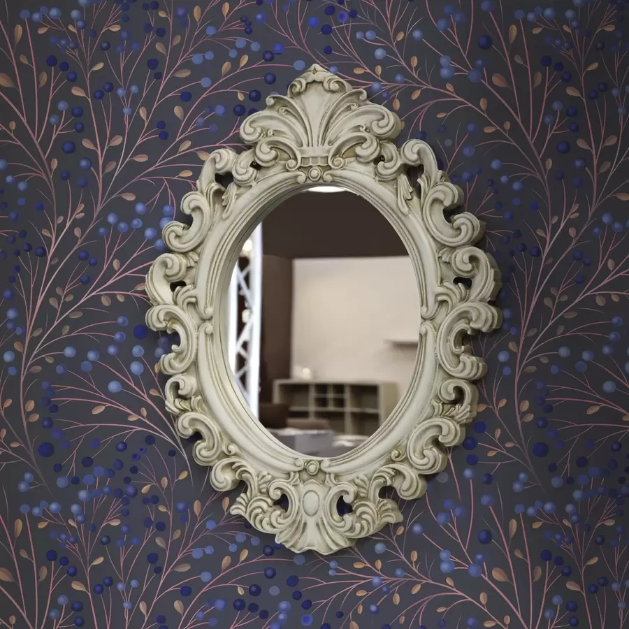 Fototapet Růžovo-hnědé větve a modré bobule na grafitovém pozadí a00787