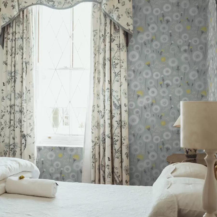 Fototapet Nadýchané pampelišky a semínka na mátovém pozadí a00790