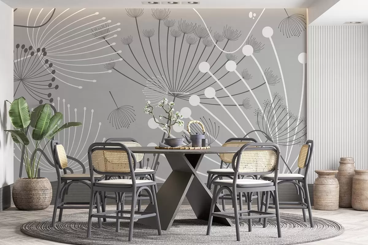 Fototapet Abstraktní květiny w04702v3