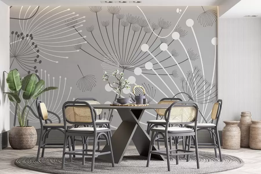 Fototapet Abstraktní květiny w04702v3