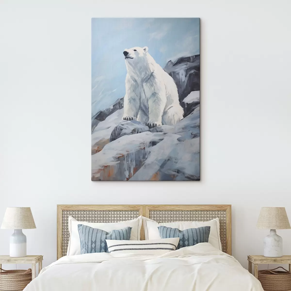 Obraz Medvěd sedí na ledové kře Č. s46199