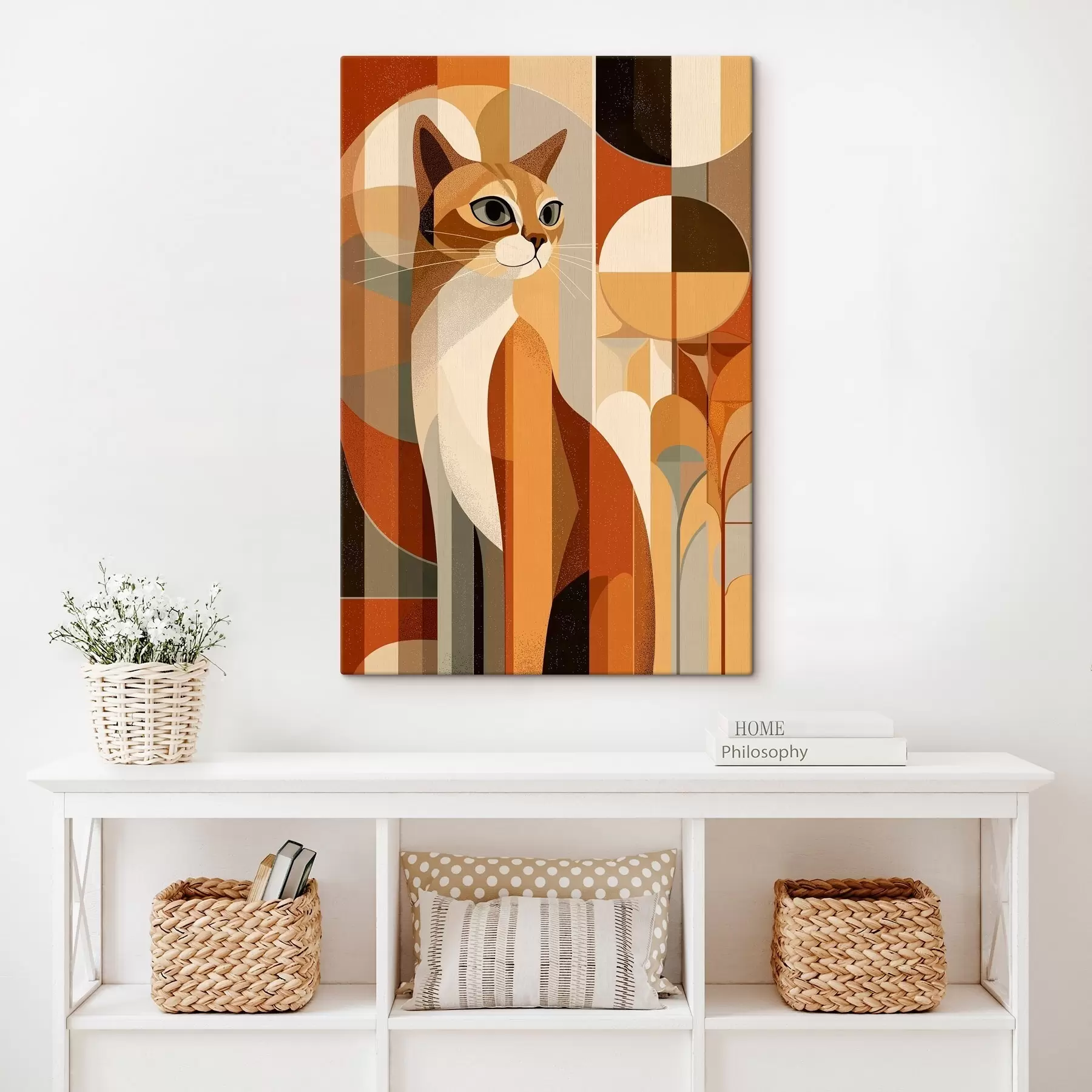 Obraz Geometrická kočka Č. s46208