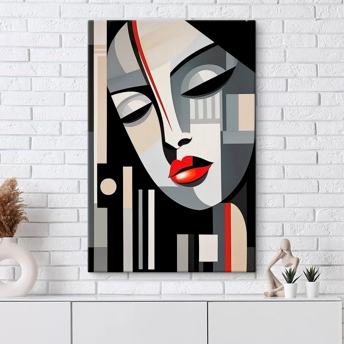 Obraz Abstraktní tvář Č. s46213