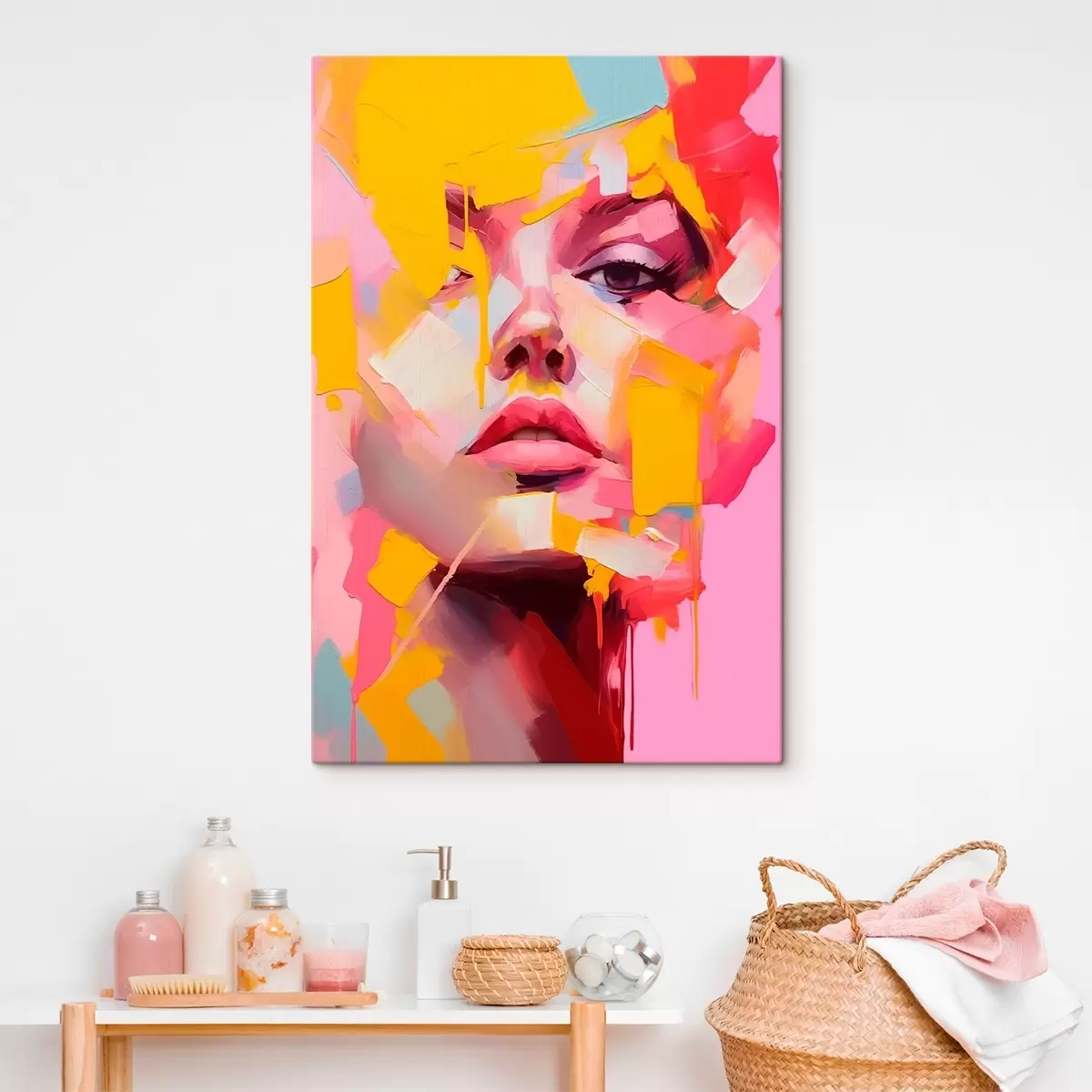 Obraz Abstraktní tvář Č. s46217