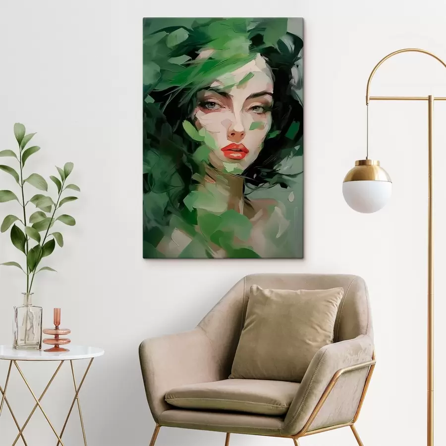 Obraz Abstraktní ženský portrét Č. s46224