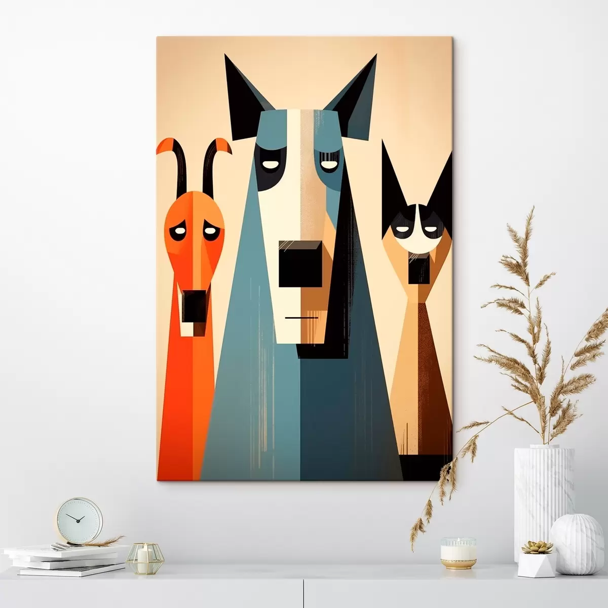 Obraz Abstraktní psi Č. s46235