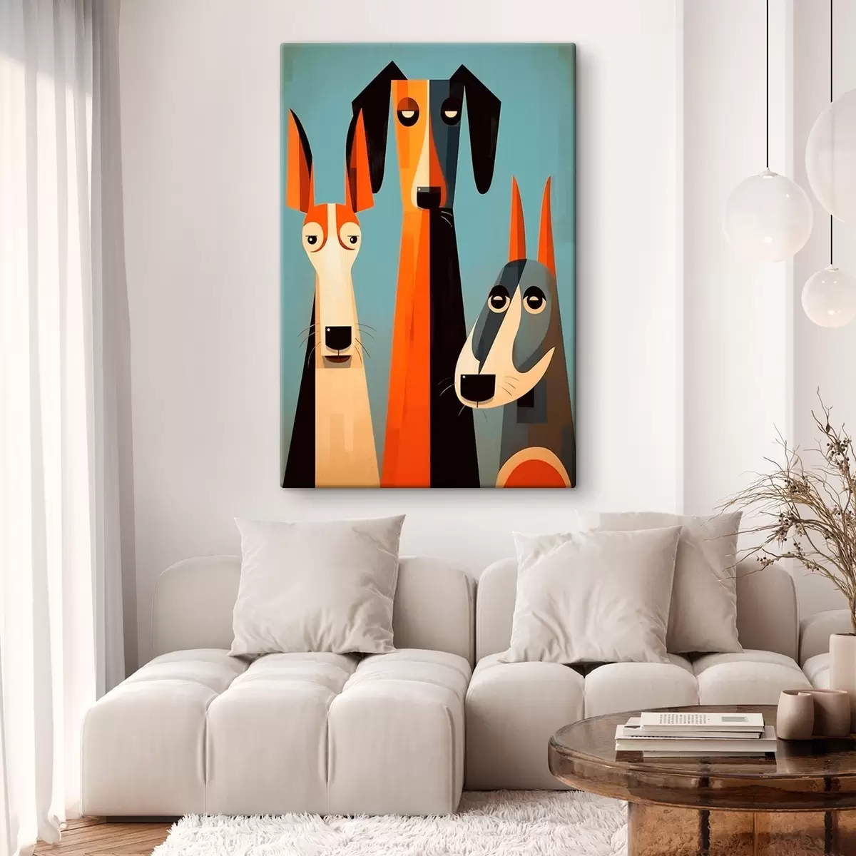 Obraz Abstraktní psi Č. s46236