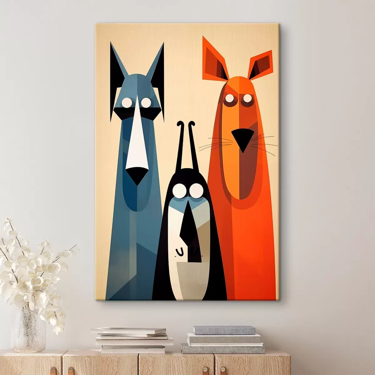 Obraz Abstraktní psi Č. s46237