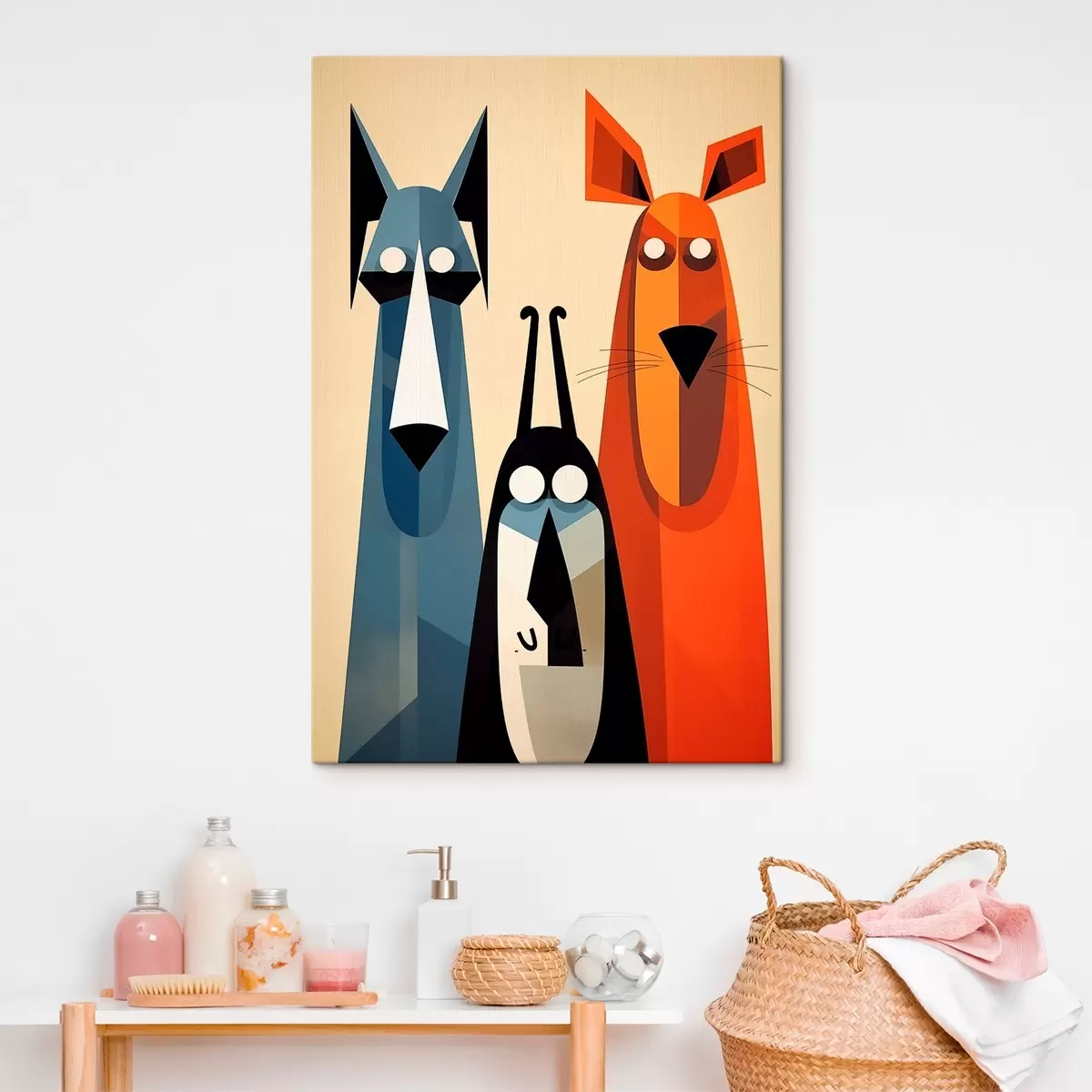 Obraz Abstraktní psi Č. s46237