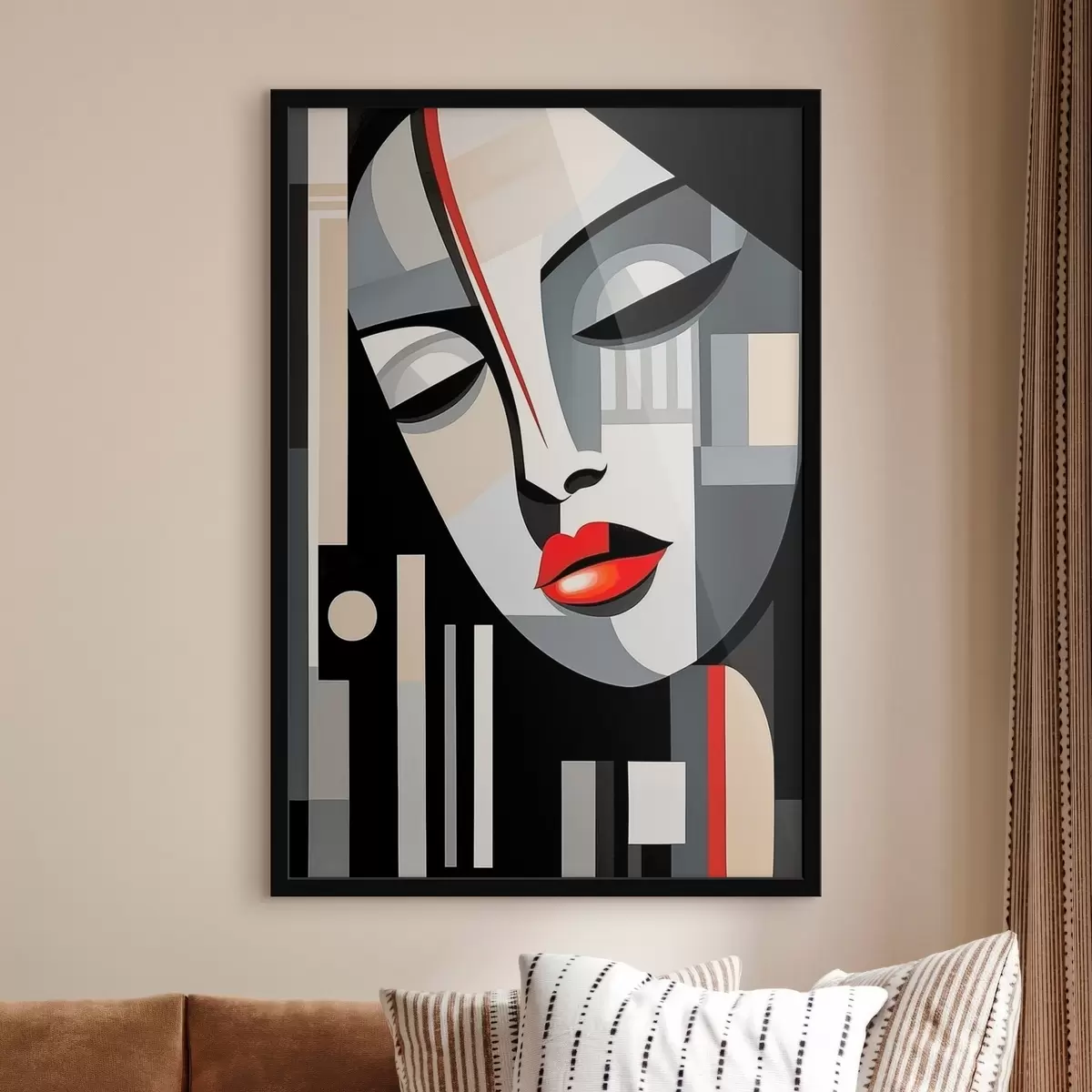 Poster Abstraktní tvář f46213