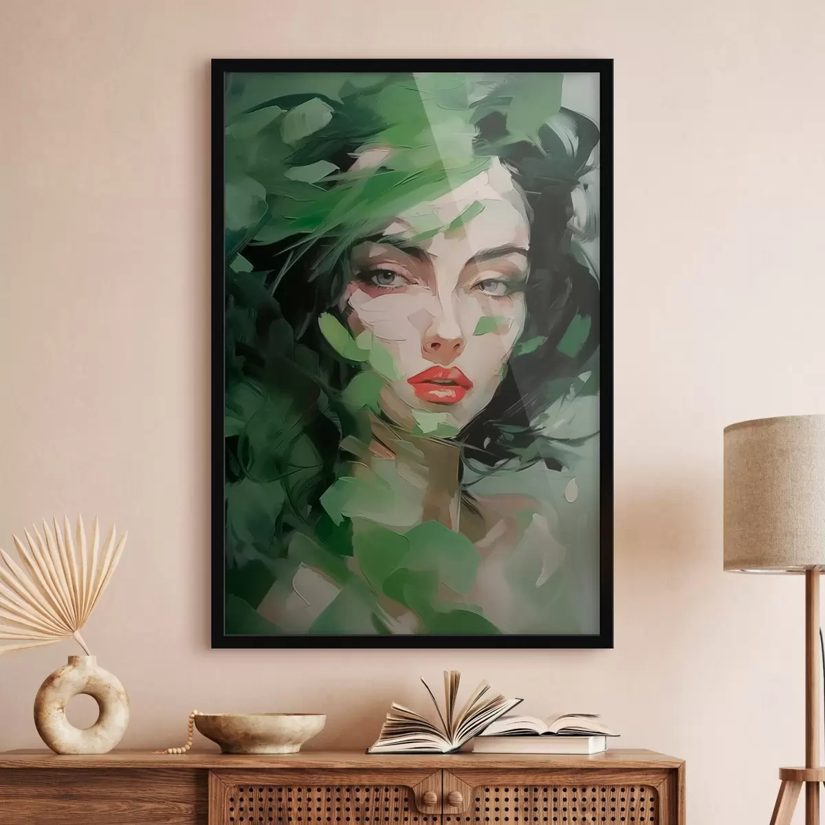 Poster Abstraktní ženský portrét f46224