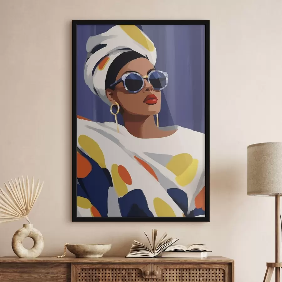 Fototapet Žena s brýlemi f46231