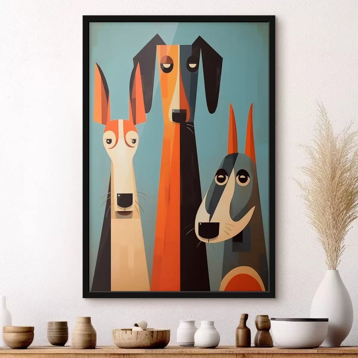 Poster Abstraktní psi f46236