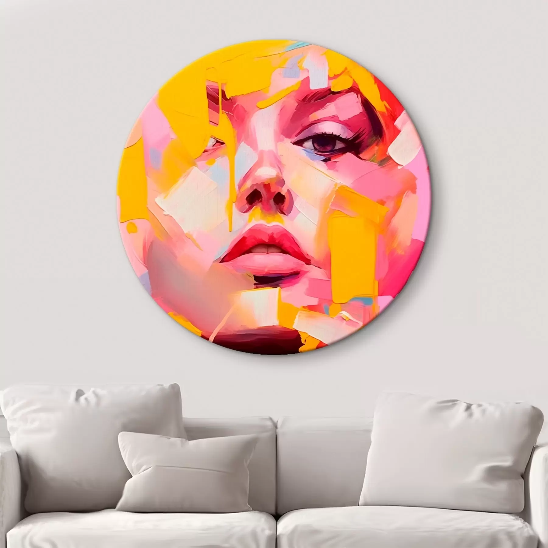 Obraz Abstraktní tvář Č. r46217