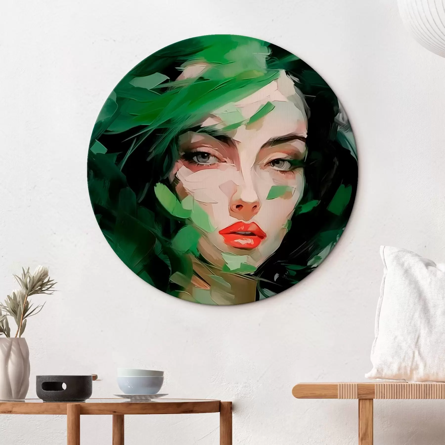 Obraz Abstraktní ženský portrét Č. r46224